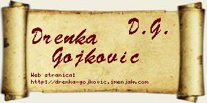Drenka Gojković vizit kartica